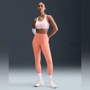 Nike One Women's High-Waisted 7/8 Leggings with Pockets FN3241-844 Apricot Sz XS